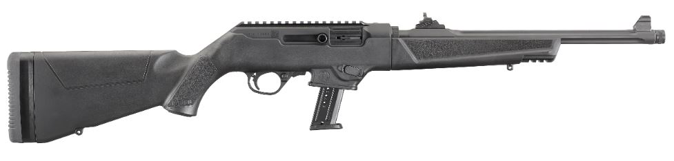 PC CARBINE 9MM BL/SYN 16″ 17+1