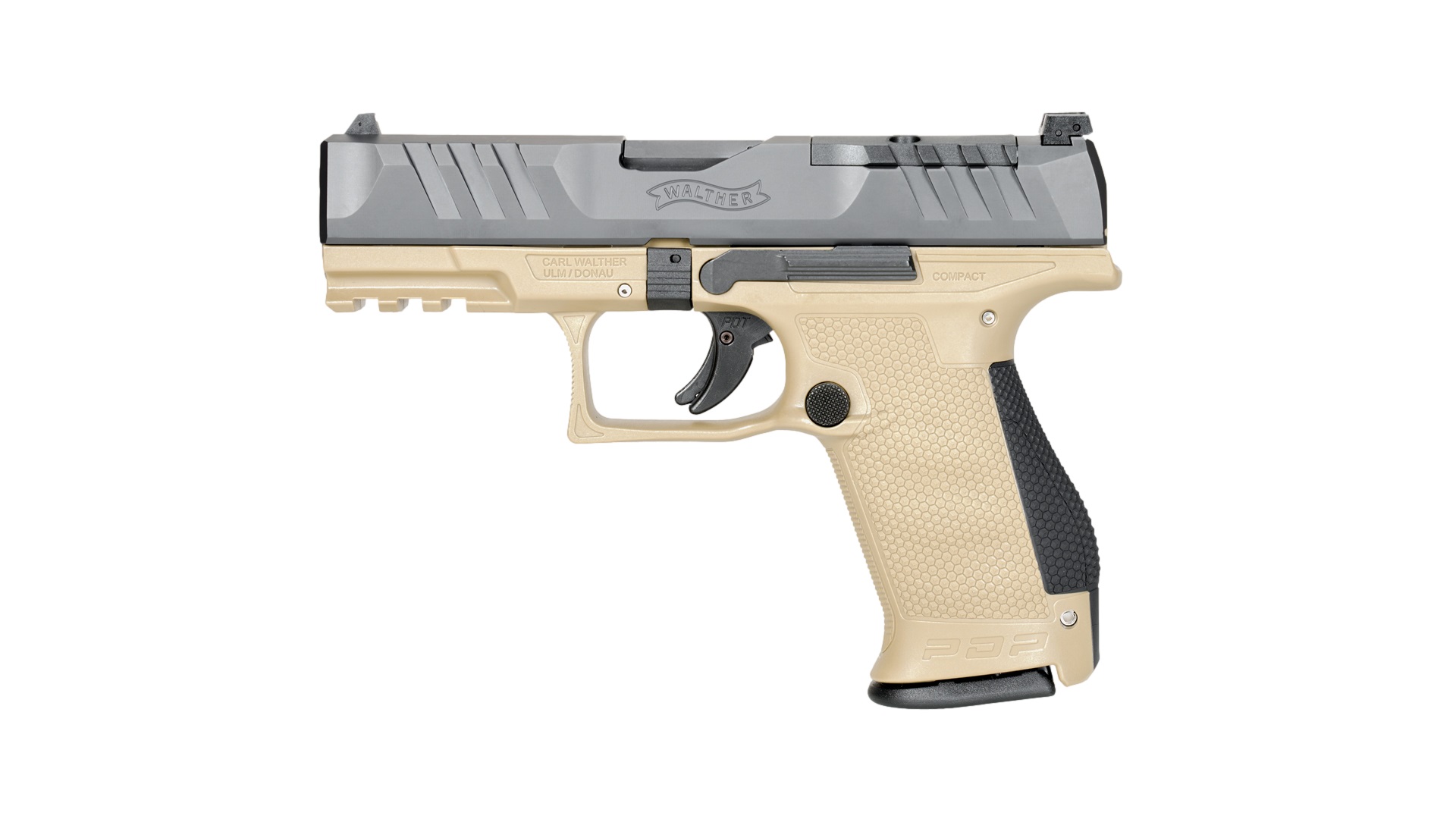 PDP 9MM COMPACT 4″ BLK/TAN OR