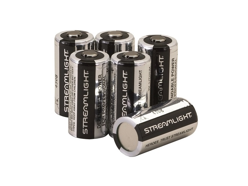 CR123A LITHIUM BATTERIES 6PK