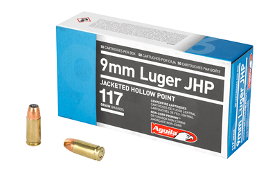 AGUILA 9MM 117GR JHP 50/500