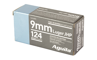 AGUILA 9MM 124GR JHP 50/500