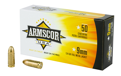 ARMSCOR 9MM 124GR FMJ 50/1000