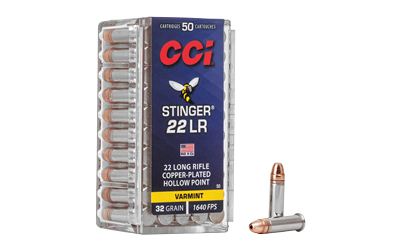 CCI “STINGER” 22LR HP 50/5000