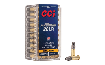 CCI 22LR SUPPRESSOR 45GR HP 50/5000