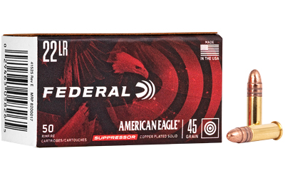 FED AE SUPPRESSOR 22LR 45GR FMJ 50/