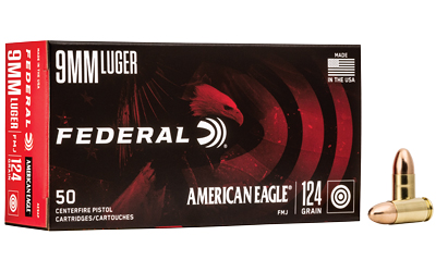 FED AM EAGLE 9MM 124GR FMJ 50/1000