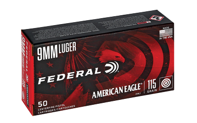 FED AM EAGLE 9MM 115GR FMJ 50/1000