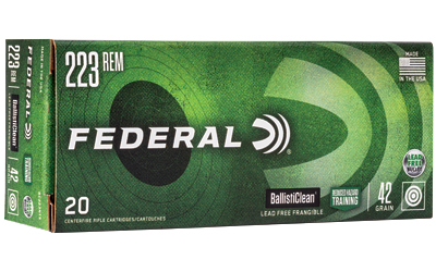 FED BALLISTICLEAN 223REM 42GR 20/500