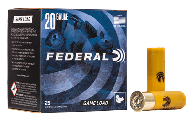 FED GAME LOAD 20GA 2 3/4″ #8 25/250