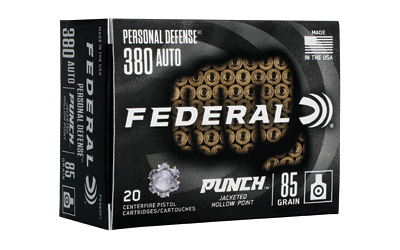 FED PD PUNCH 380AUTO 85GR JHP 20/200