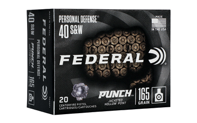 FED PUNCH 40 S&W 165GR JHP 20/200