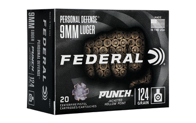 FED PUNCH 9MM 124GR PUNCH JHP 20/200