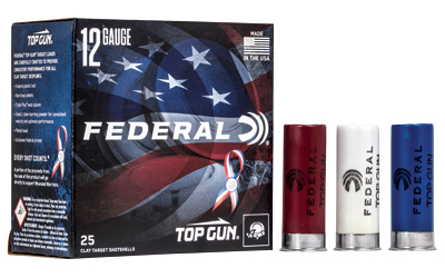 FED TOP GUN 12GA 2.75″ #8 RWB 25/250