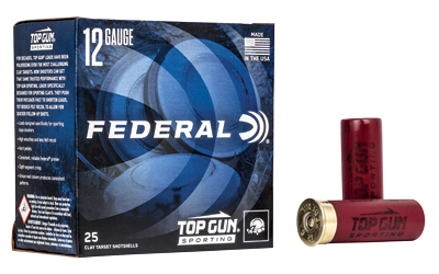 FED TOP GUN 12GA 2.75″ #7.5 1 OZ 25/