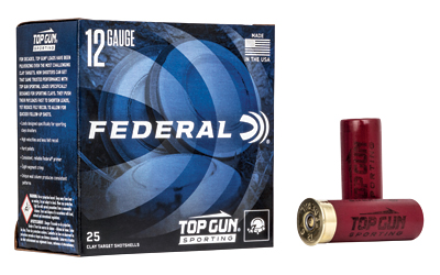 FED TOP GUN 12GA 2.75″ #8 1 OZ 25/