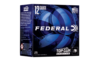 FED TOP GUN 12GA 2.75″ #7.5 1 OZ 25/