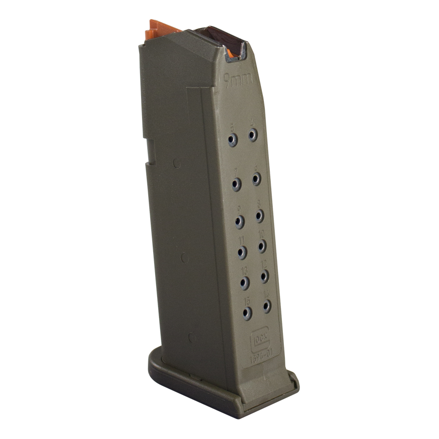 MAGAZINE G19 9MM 15RD ODG PKG