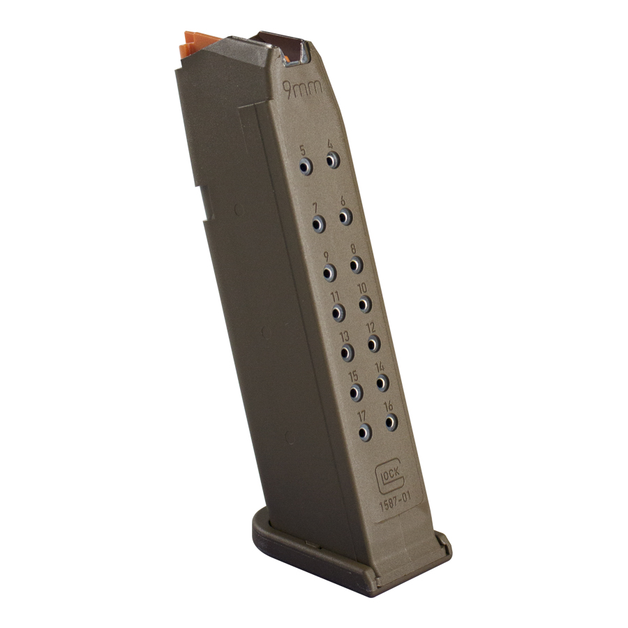 MAGAZINE G17 9MM 17RD FDE PKG