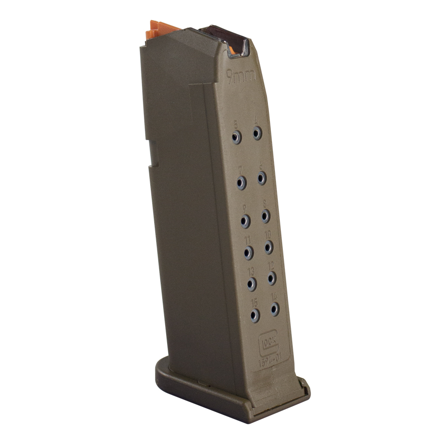 MAGAZINE G19 9MM 15RD FDE PKG