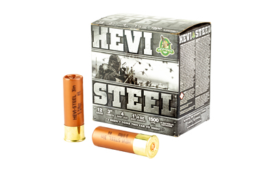 HEVI STEEL 12GA 3″ #4 25/250