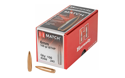 HRNDY MATCH 6MM .243 105GR 100CT