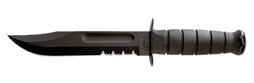 KBAR FIGHTING KNF 7″ W/SHTH BLK SER