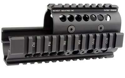 MIDWEST AK47/74 QUAD RAIL BLK