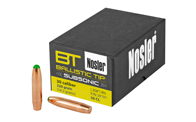 NOSLER 30 CAL 220GR 50CT