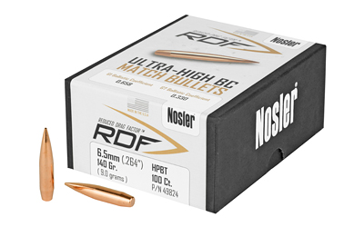 NOSLER RDF 6.5MM 140GR HPBT 100CT