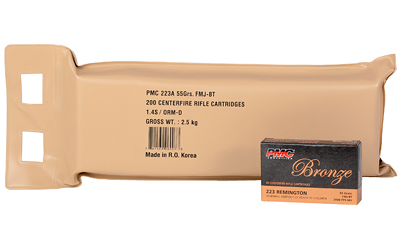 PMC BRNZ 223REM 55GR FMJ 10 BX BP