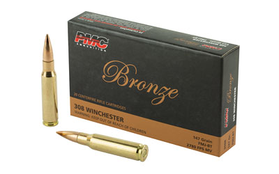 PMC BRNZ 308WIN 147GR FMJ 20/500