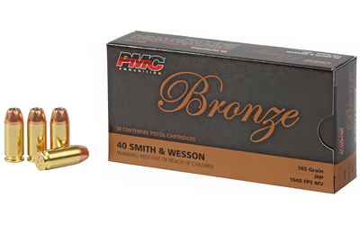 PMC BRNZ 40SW 165GR JHP 50/1000