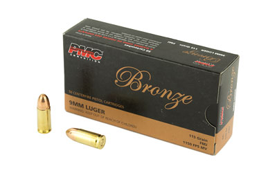 PMC BRNZ 9MM 115GR FMJ 50/1000