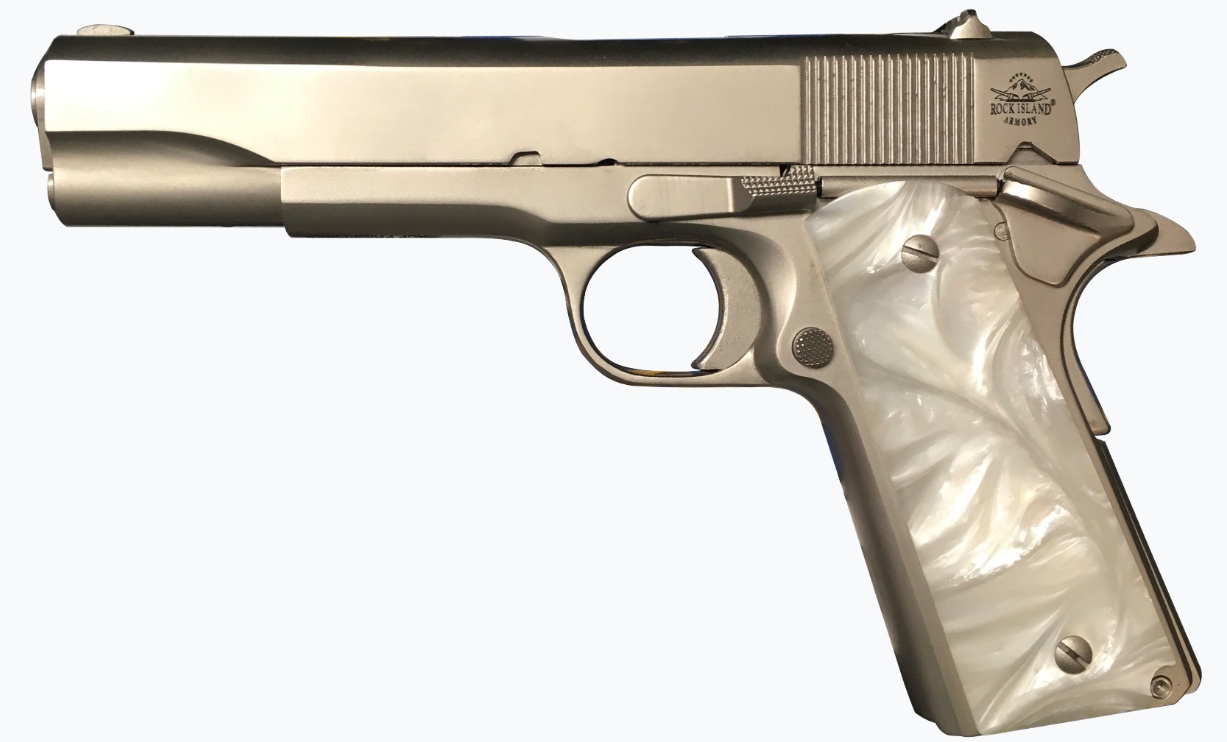 M1911-A1 GI 45ACP 5″ NICKEL