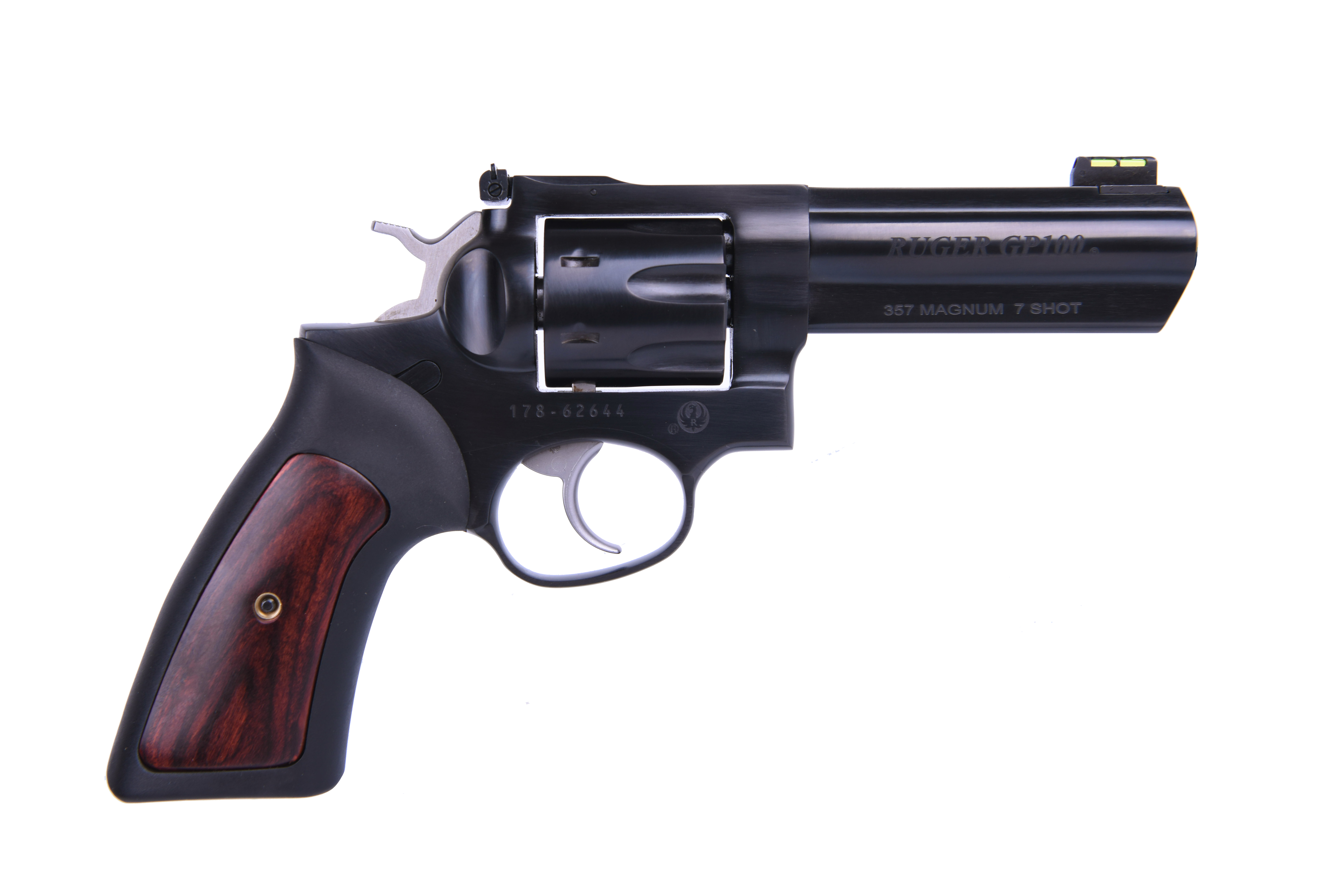 GP100 357MAG 7SH 4.2″ BLUED