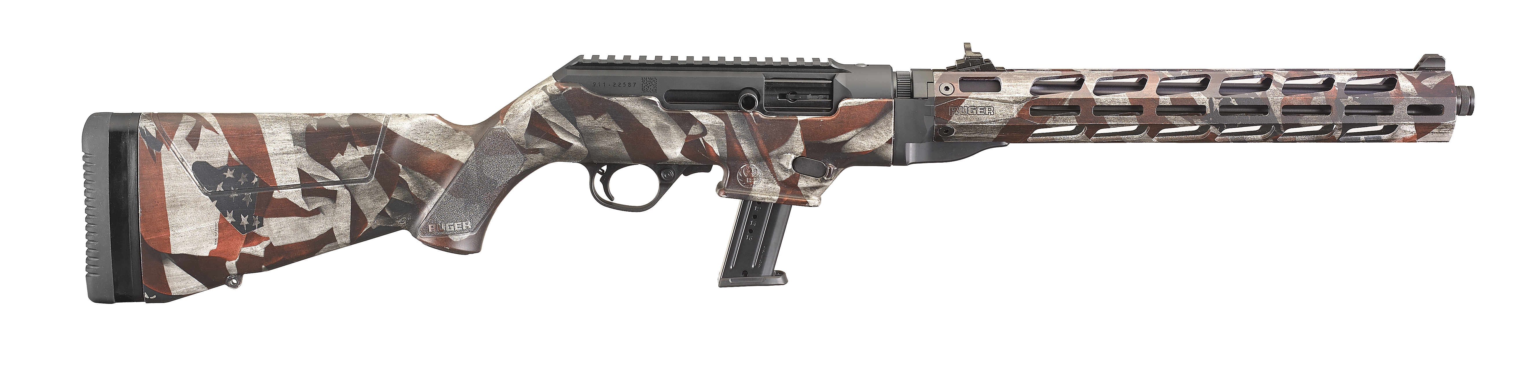 PC CARBINE 9MM FLAG 16″ 17+1