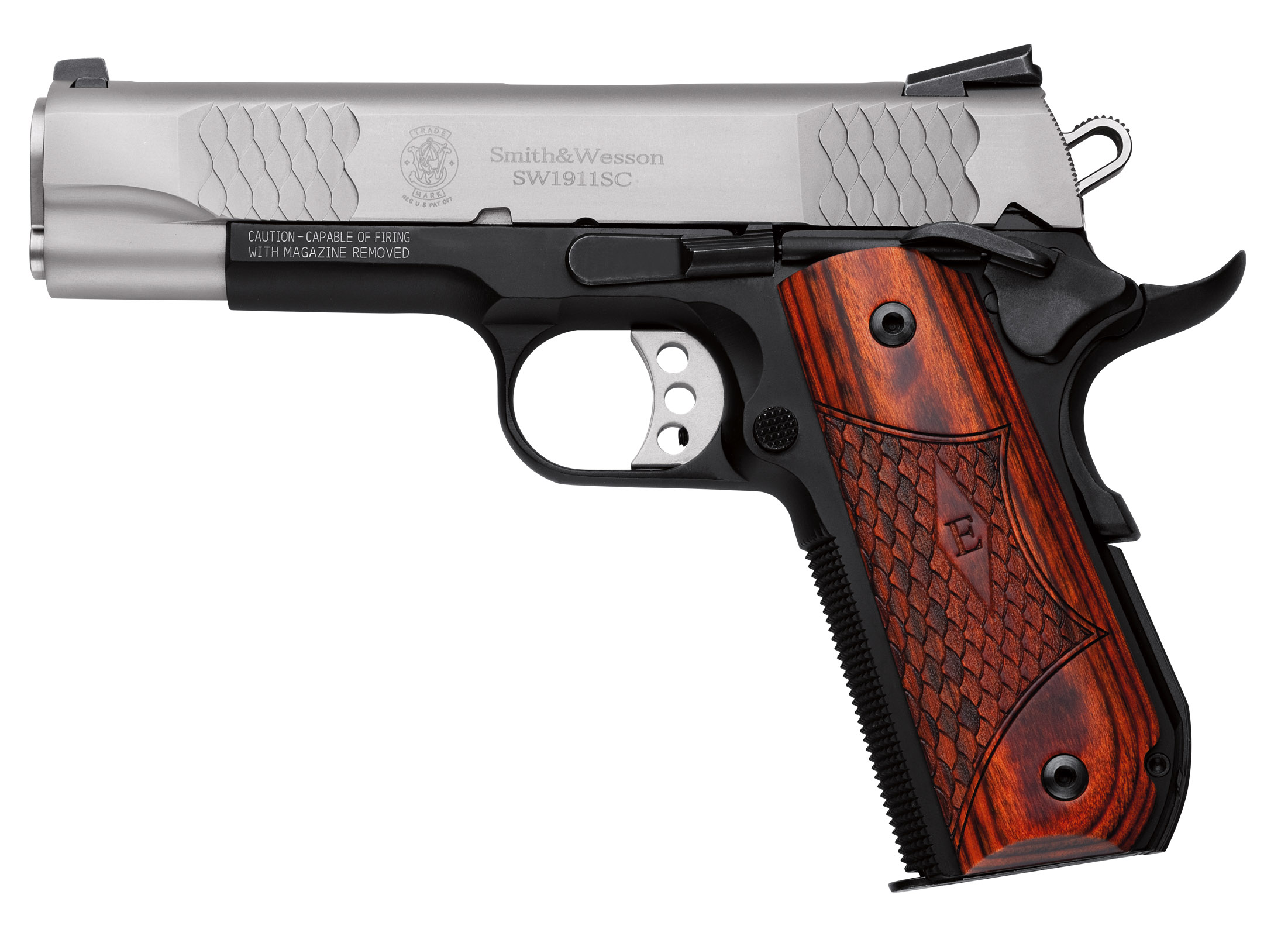 SW1911SC 45A 4.25″ SS NS E-SER