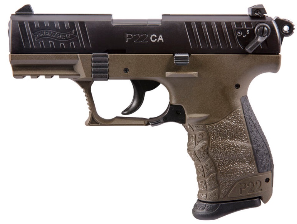 P22 MLTRY 22LR 10+1 3.4″ OD CA