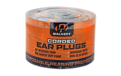 WALKER’S FOAM EAR CRDED PLUGS 50PK