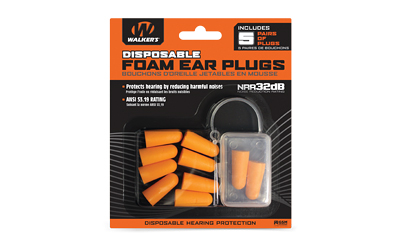 WALKER’S FOAM EAR PLUGS 5PK BLISTER