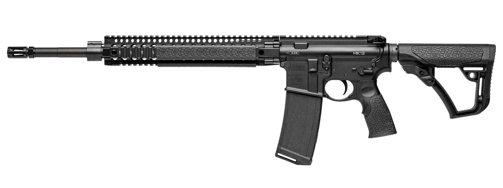 DDM4 MK12 5.56MM BLK 18″ RAIL