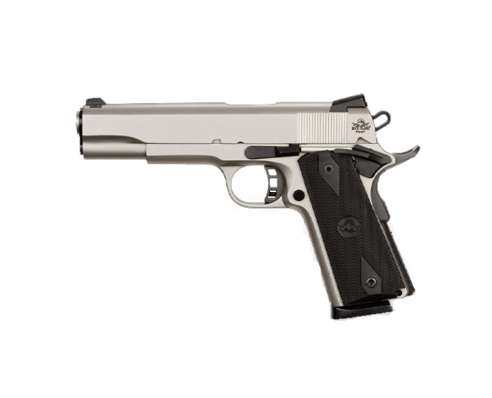 M1911-A1 TACT 45ACP NICKEL 5″