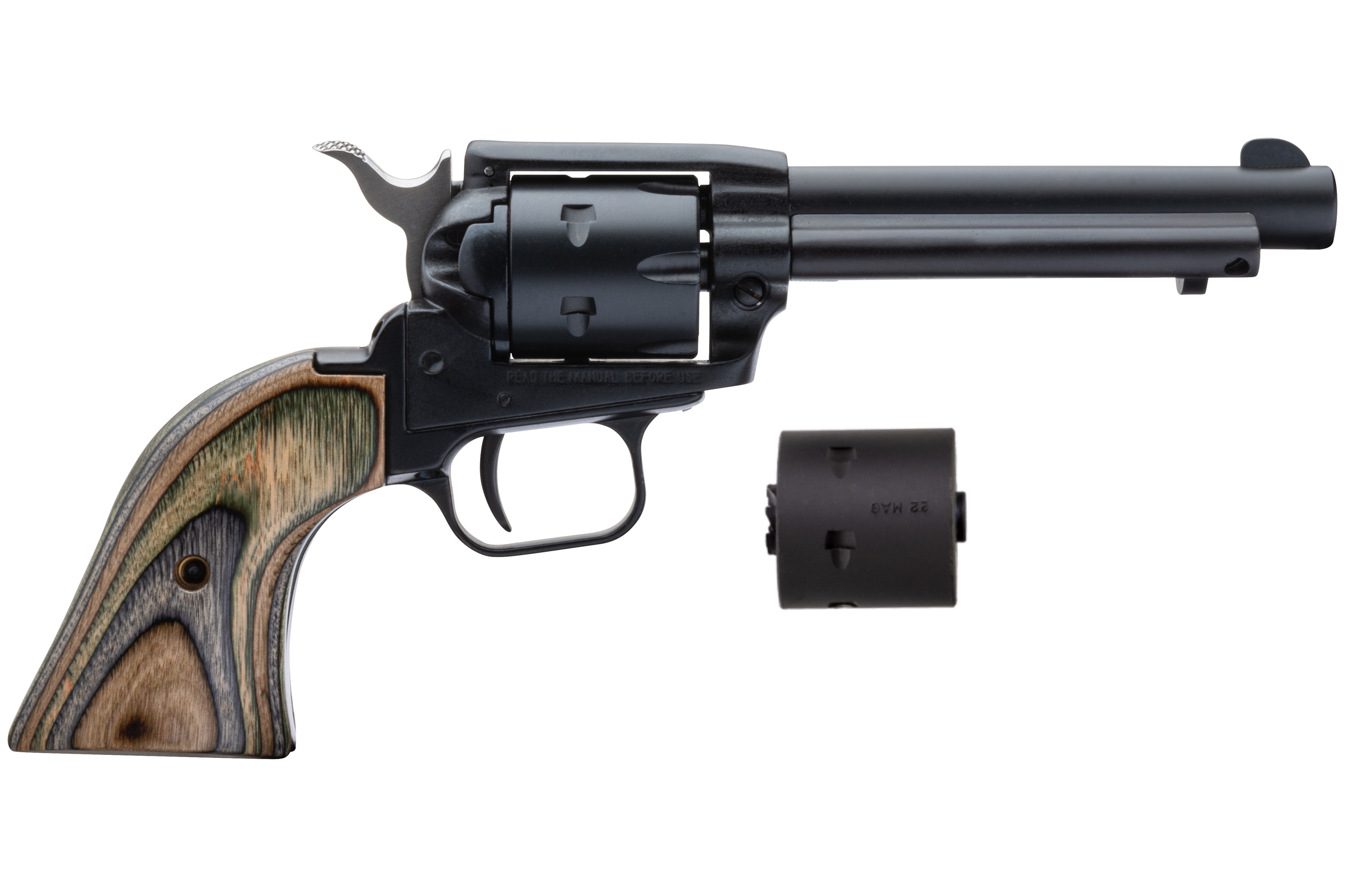 22LR/22M BLK/CAMO LAM 4.75″ FS