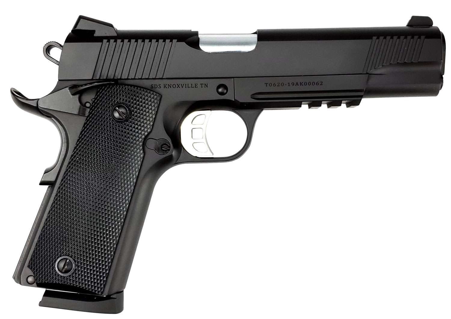 1911 DUTY BLK 45ACP 5″ RAIL