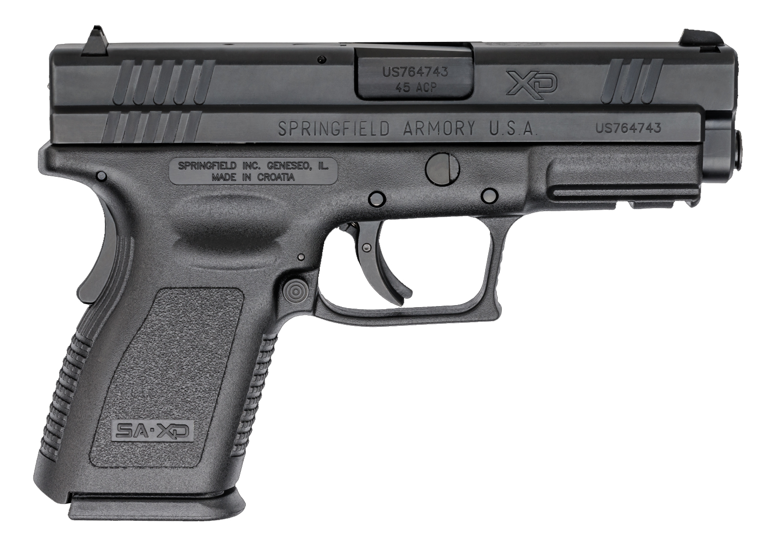 XD CMPCT 45ACP BLK 4″ 10+1