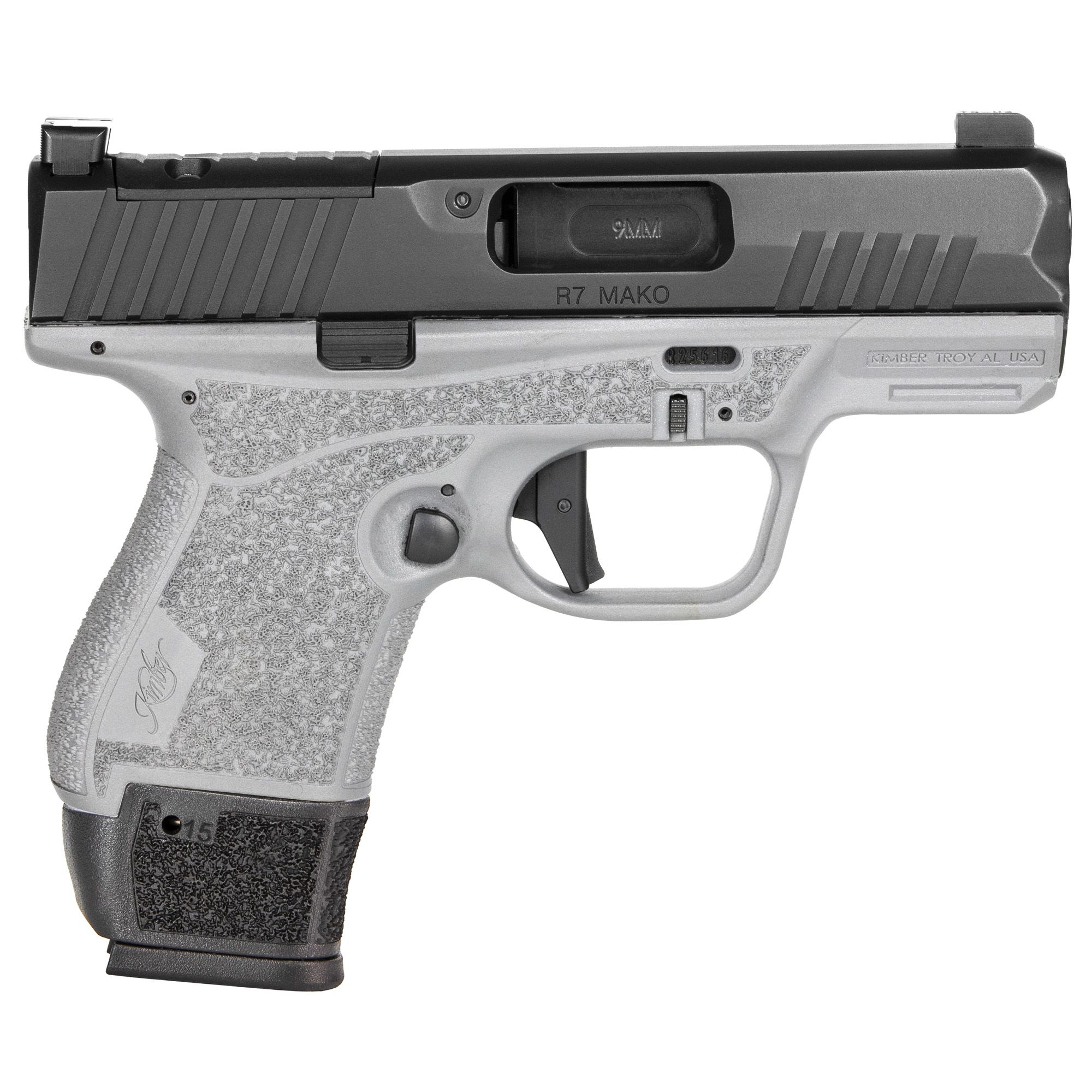 KIMBER R7 MAKO 9MM 3.37″ 15RD GRY/BK