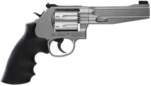 Smith & Wesson 178038 Model 686 Performance Center Pro  357 Mag or 38 S&W Spl +P Stainless Steel 5″ Barrel & 7 Shot Cylinder Cut For Moon Clips, Matte Silver Stainless Steel L-Frame