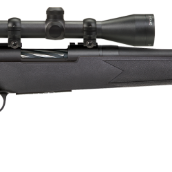 Mossberg 27853 Patriot Super Bantam 7mm-08 Rem Caliber with 5+1 Capacity, 20″ Fluted Barrel, Matte Blued Metal Finish & Black Synthetic Stock Right Hand (Youth) Includes 3-9x40mm Scope