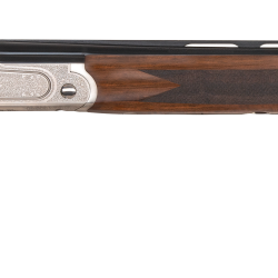 Mossberg 75480 Gold Reserve  Full Size 410 Bore Break Open 3″ 2rd 26″ Blue Polished Vent Rib Barrel, Silver Polished Engraved Stainless Steel Receiver, Black Grade A Walnut Fixed Stock, Right Hand