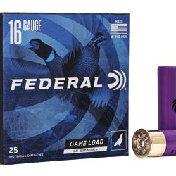 FED GAME LOAD 16GA 2.75″ #7.5 25/250